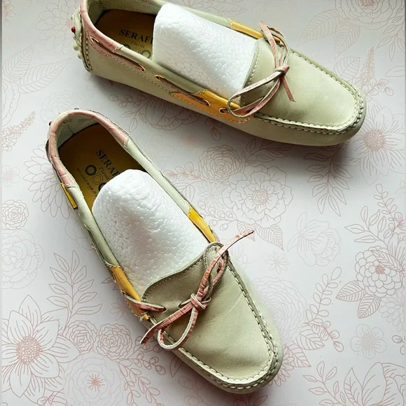 Serafini Classic Leather Flats Size 38 EU or 8 US - Picture 3 of 11